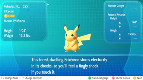 Pokédex entry .
